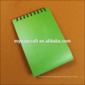 eco-friendly pp-cover spiral coiled notebook with pen